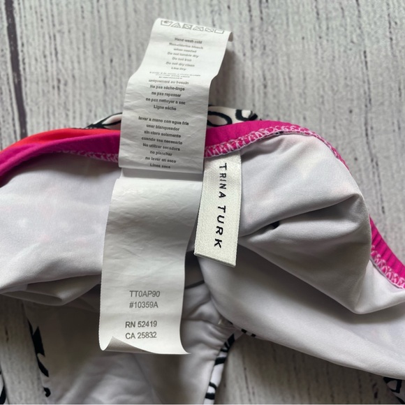 Trina Turk Tanzania Scarf Halter Tankini Swimsuit Size 8 - Picture 14 of 16